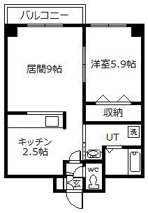 SUCCEED(1LDK/4階)の間取り写真