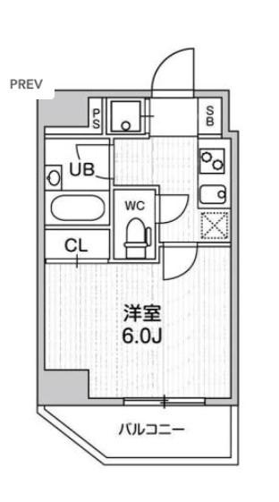 コンシェリア新橋(1K/15階)の間取り写真