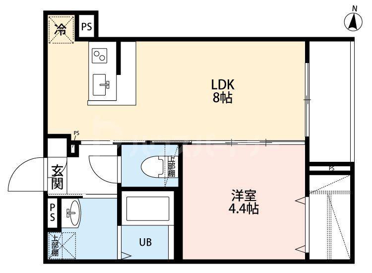 ROBOT HOME 小菅(1LDK/3階)の間取り写真