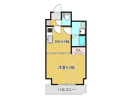 フォレスト本山(1DK/5階)の間取り写真