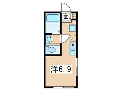 ラフィーナ-鶴見(ワンルーム/1階)の間取り写真
