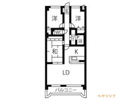 アルカディアV(3LDK/2階)の間取り写真