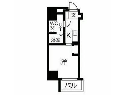 UーRO昭和南通(1K/5階)の間取り写真