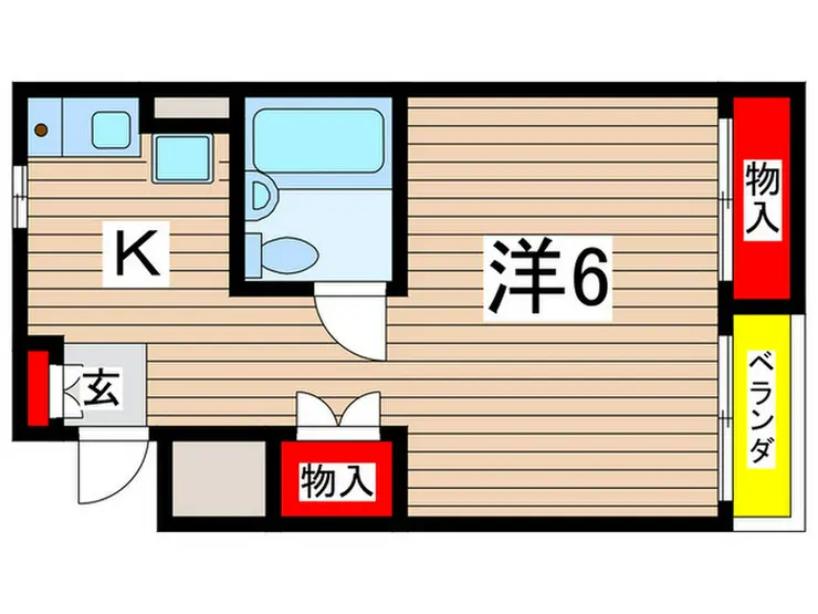ソシオ国立 1階階 間取り