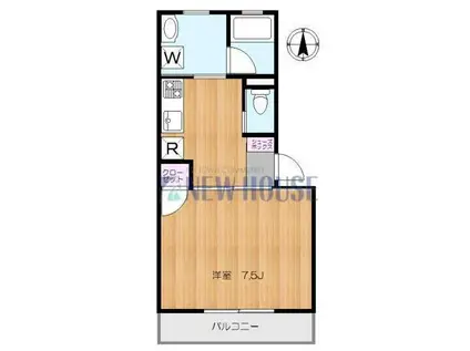 OM・HOUSE(1K/1階)の間取り写真