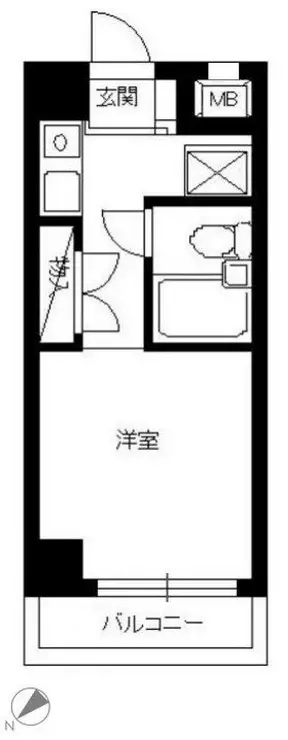 スカイコート神奈川新町 3階階 間取り
