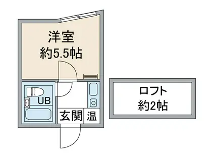 ベルトピア名古屋17(ワンルーム/1階)の間取り写真