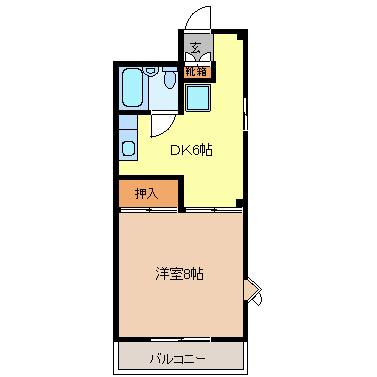 プチメゾン栗田(1DK/3階)の間取り写真