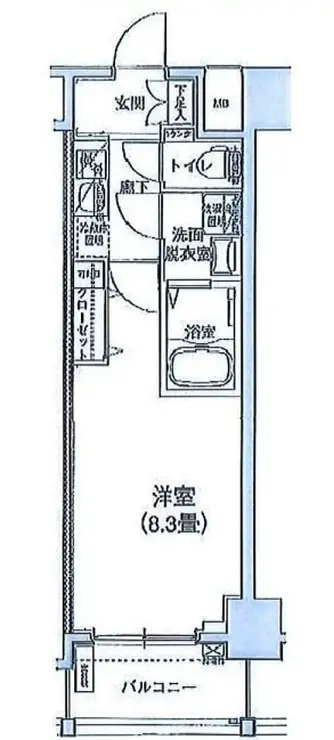 アイル東京向島参番館 7階階 間取り