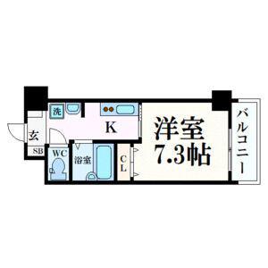 GP栄本町通(1K/6階)の間取り写真