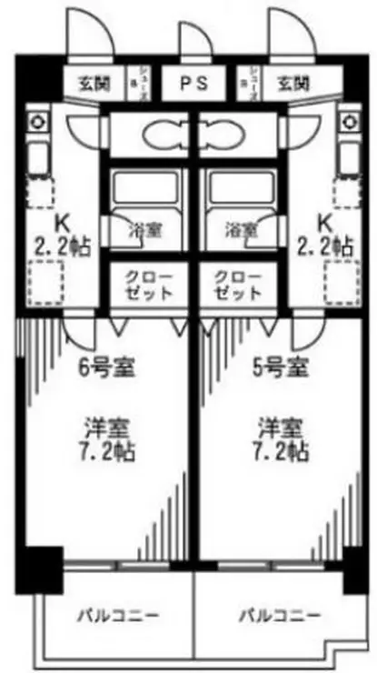 K.Mパークサイド 2階階 間取り
