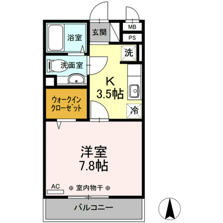 コモド元住吉 2階階 間取り
