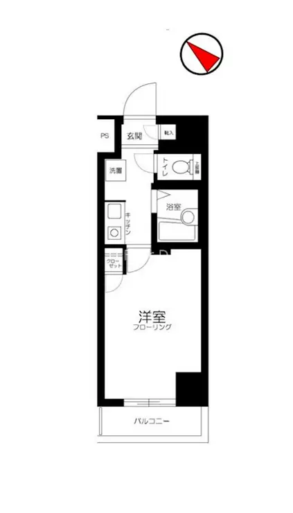 スカイコート銀座東 4階階 間取り