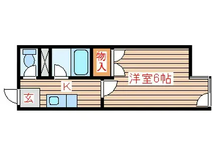 コートグレース(1K/4階)の間取り写真