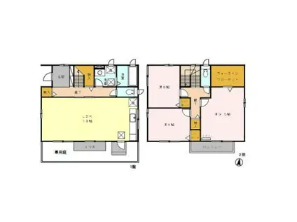 PARK LIFE 上之屋 A(3LDK/1階)の間取り写真