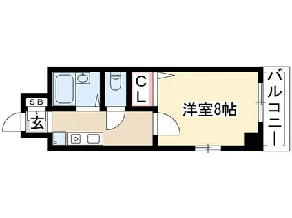 COSMOCOURT(1K/3階)の間取り写真