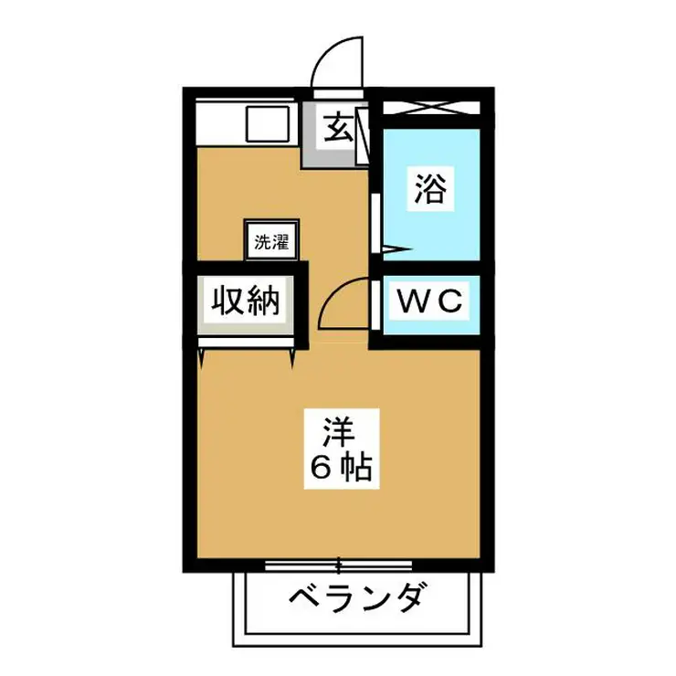 コンフォートアサヒナ 2階階 間取り