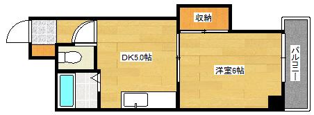 伊藤マンション(1DK/4階)の間取り写真