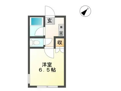 グリーンレジデンス(1K/1階)の間取り写真