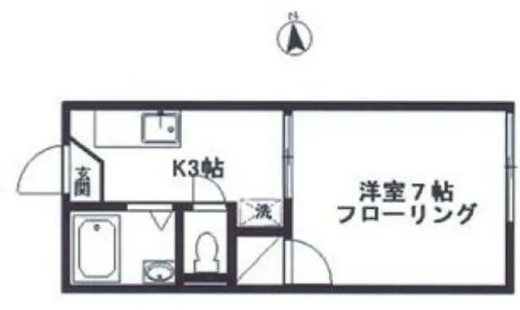 コーポラス双葉 2階階 間取り
