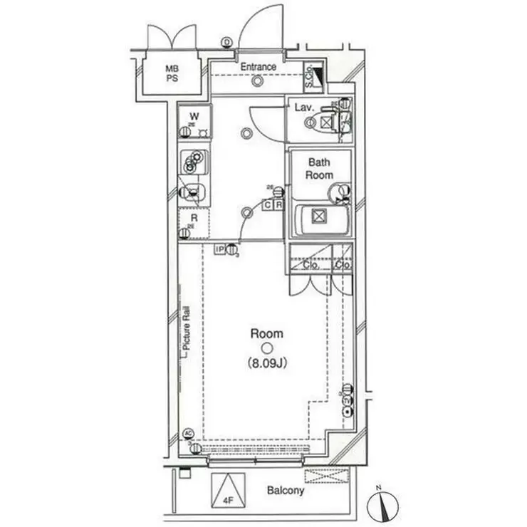 レジオス世田谷尾山台 3階階 間取り