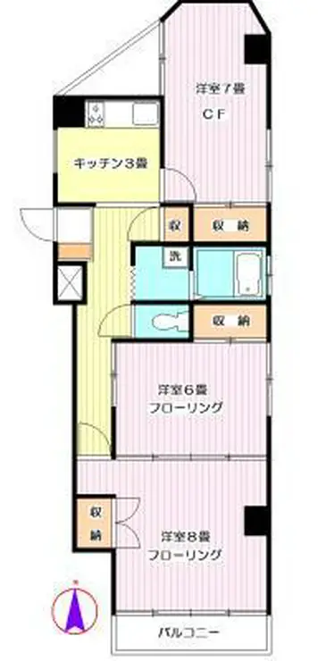 ローゼ下落合 2階階 間取り