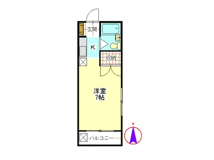 ドミールKANAZAWA(1K/3階)の間取り写真