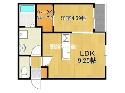 BRAVE BASE 本庄(1LDK/2階)の間取り写真