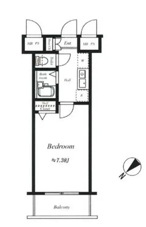 ヴェルト日本橋III 4階階 間取り