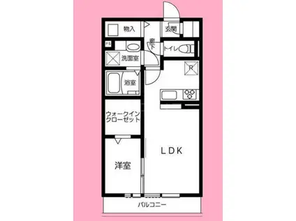 グラディート町田(1SLDK/8階)の間取り写真