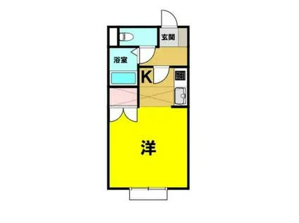 メイクハウス(1K/2階)の間取り写真