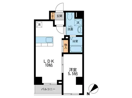 ジェイエムエフレジデンス新横浜(1LDK/7階)の間取り写真