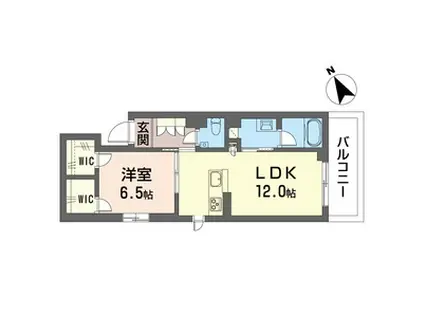 レガリータ(1LDK/2階)の間取り写真