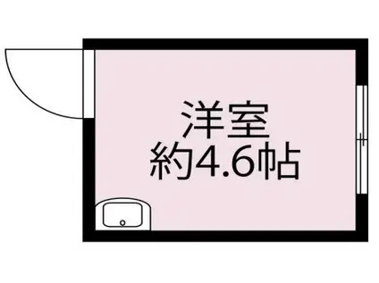 篠原台コーポ(ワンルーム/2階)の間取り写真