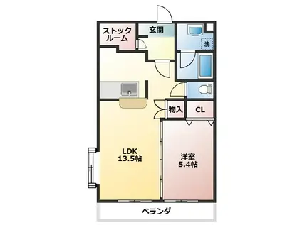 名鉄犬山線 西春駅 徒歩11分 3階建 築20年(1SLDK/3階)の間取り写真