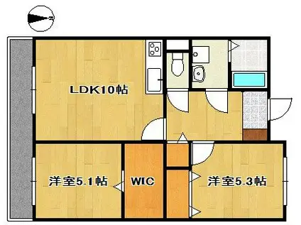 FGM2ND(2LDK/2階)の間取り写真