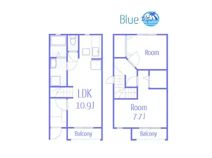 JAIPUR(2LDK/1階)の間取り写真