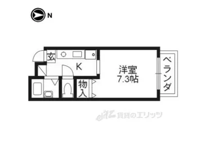 MAISONDARSAN(1K/2階)の間取り写真