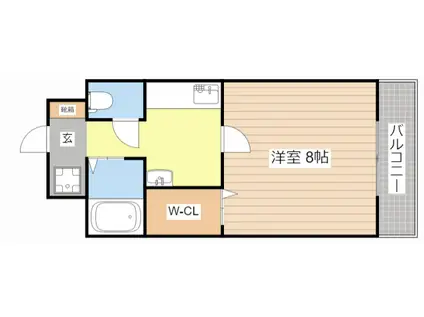 コピス壱番館(1K/3階)の間取り写真