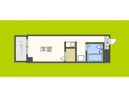 十三ホワイティ(ワンルーム/3階)の間取り写真