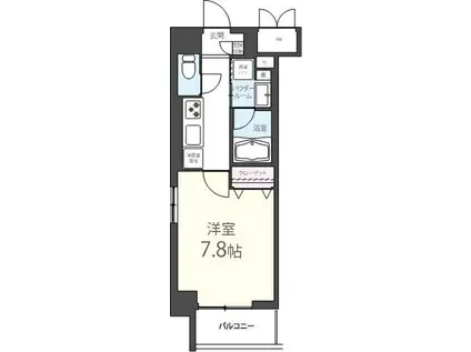 メゾン ド ソレイユ(1K/3階)の間取り写真