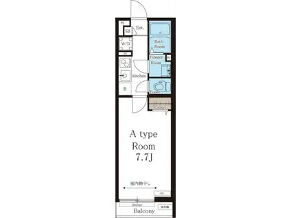 リブリ・グリュ アンレーヴ(1K/3階)の間取り写真