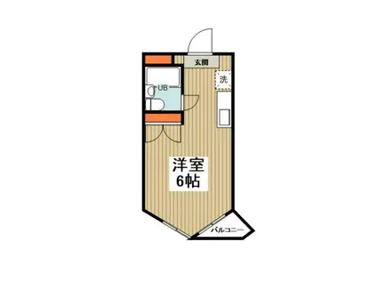 フルセイル橋本VIII(1K/3階)の間取り写真