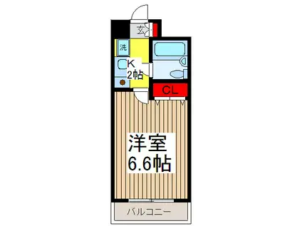 AVELA並木(1K/3階)の間取り写真