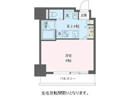 リーフコンフォート赤羽(1K/7階)の間取り写真