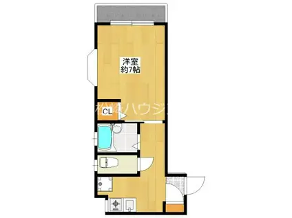 グリーンヴィラ(1K/2階)の間取り写真