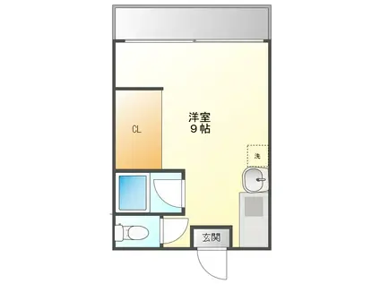 コーポマイプレス(1K/2階)の間取り写真