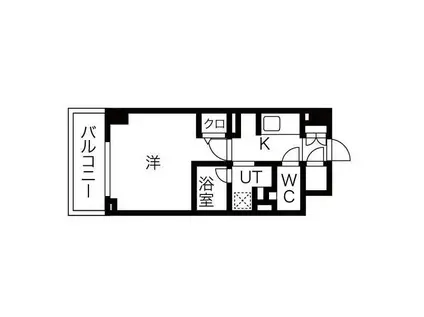 シーズンフラッツ高田馬場リバーサイド(1K/5階)の間取り写真