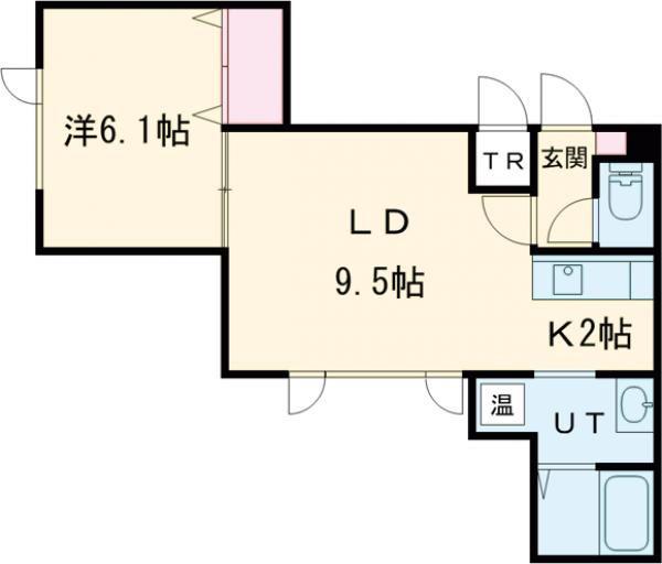  プリモカーサ(1LDK/2階)の間取り写真