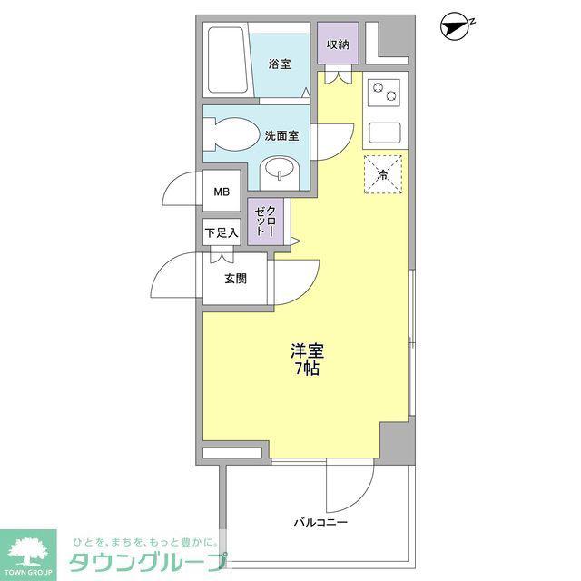 リバーレ秋葉原(ワンルーム/7階)の間取り写真
